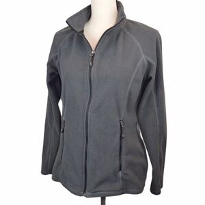 ELEVATE #RunYourTown Full Zip Microfleece Jacket, Medium - Charcoal Grey Plush